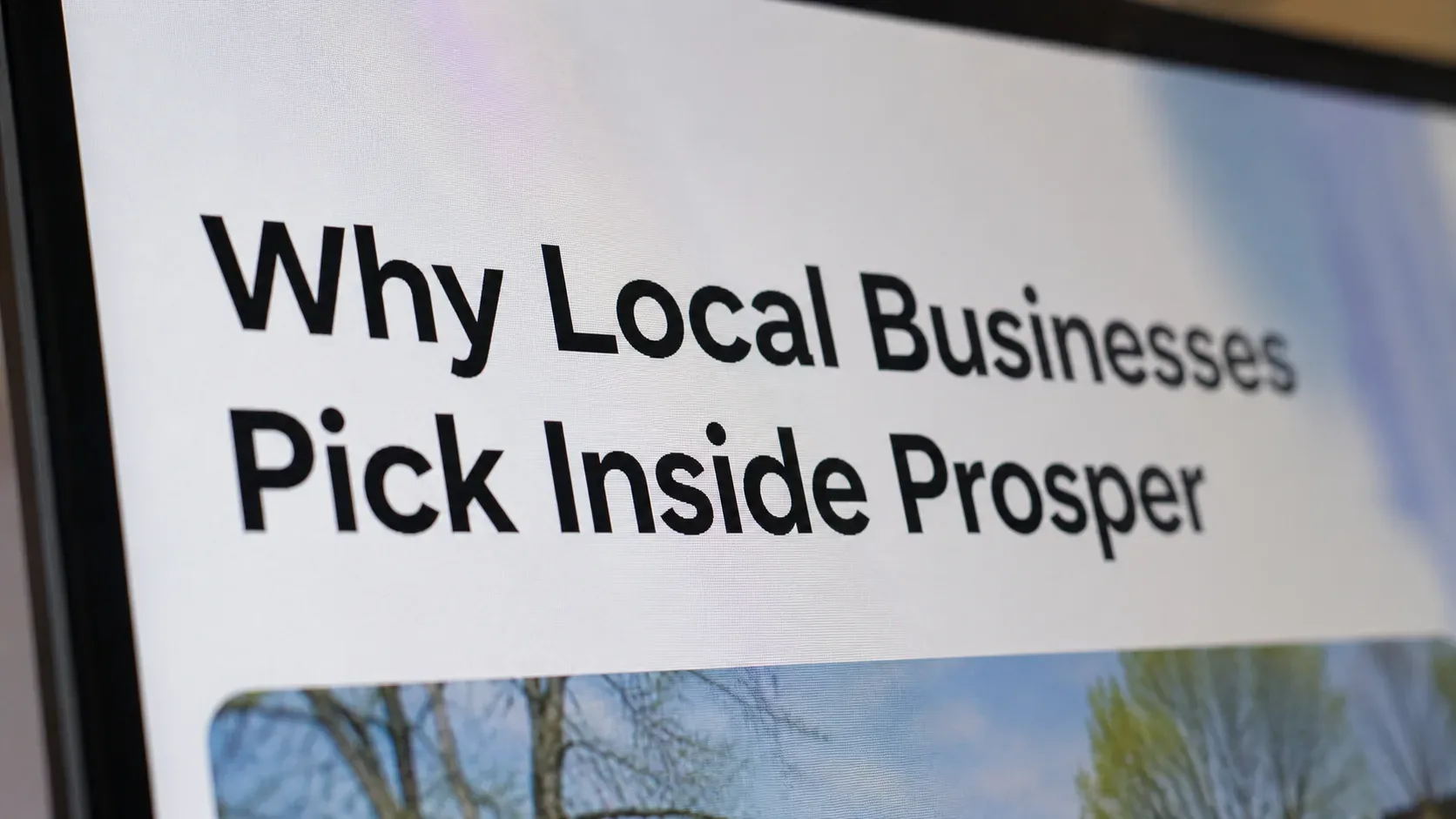 Why Local Businesses Pick Inside Prosper — advertising agency in Prosper, TX