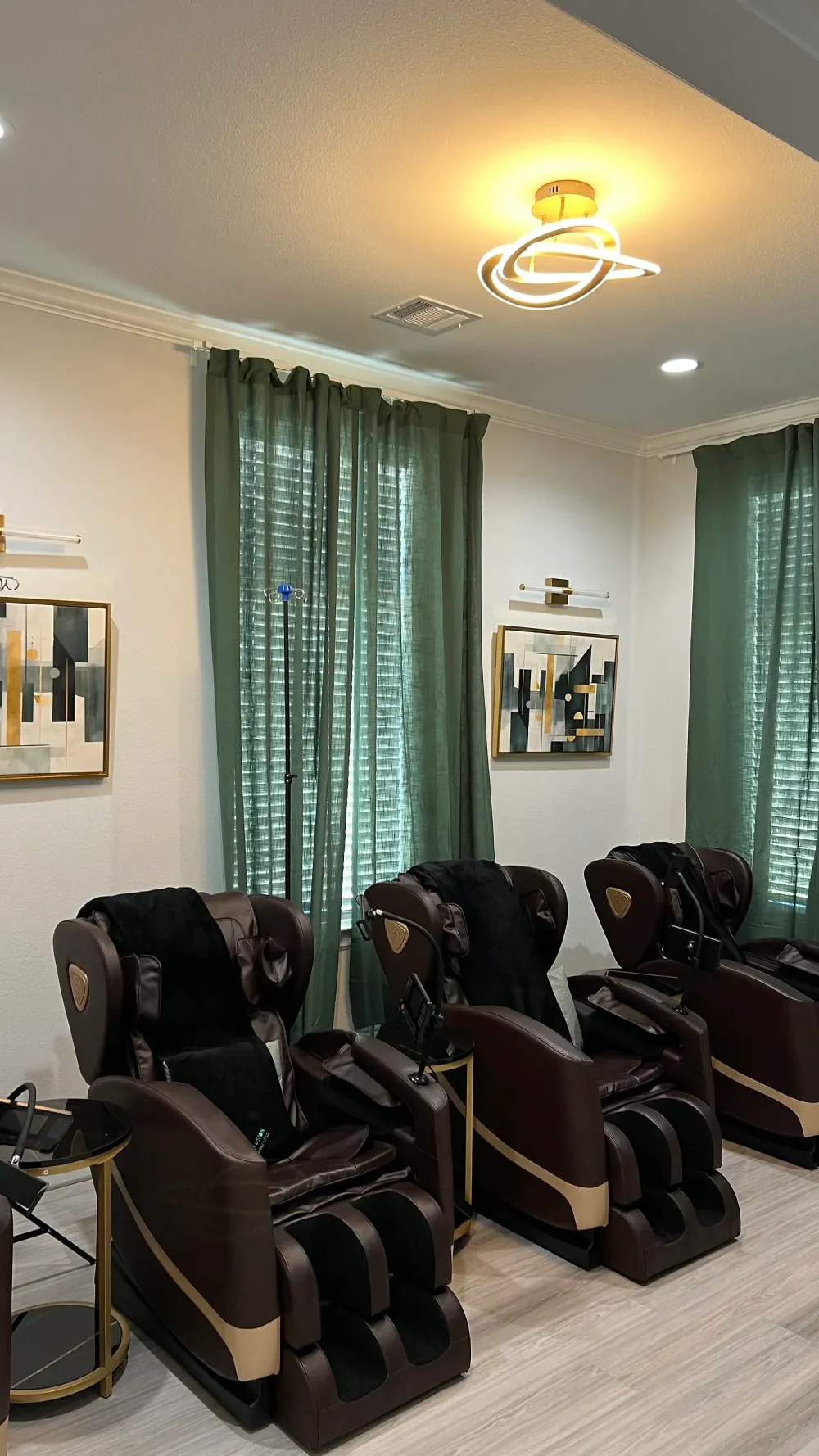 IV infusion chairs at 360 IV Infusion and Wellness in Prosper, TX
