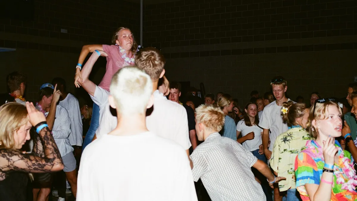 People celebrating at Prosper TX community event