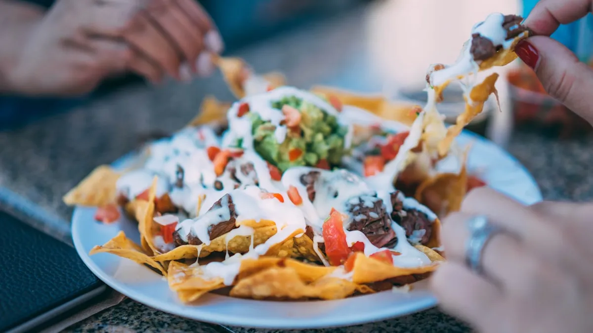 Authentic taco on plate at Prosper TX Mexican restaurant