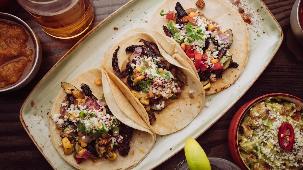 Tex-Mex tacos and beer at Prosper TX restaurant