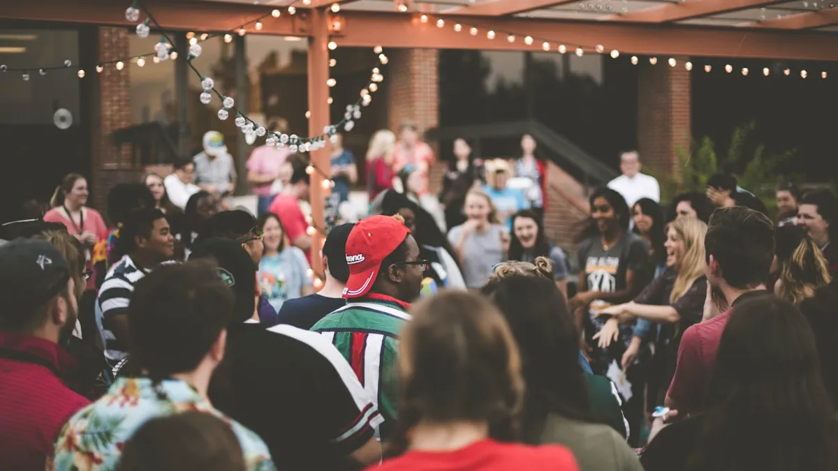 Community members supporting local businesses in Prosper TX