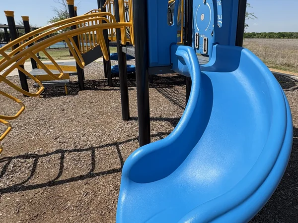 Playground slide after deep cleaning by The Playground Standard